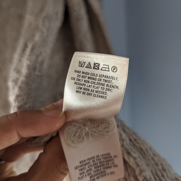 Anthropologie Bondurant Sherpa Sweater Coat Cardigan Sleeping On Snow - Picture 13 of 13